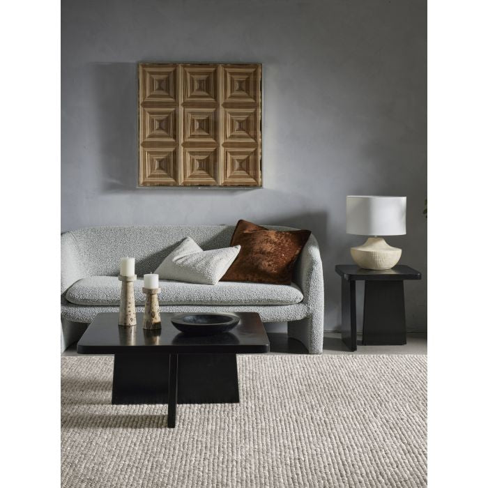 Elena Velvet Feather Cushion – Brown