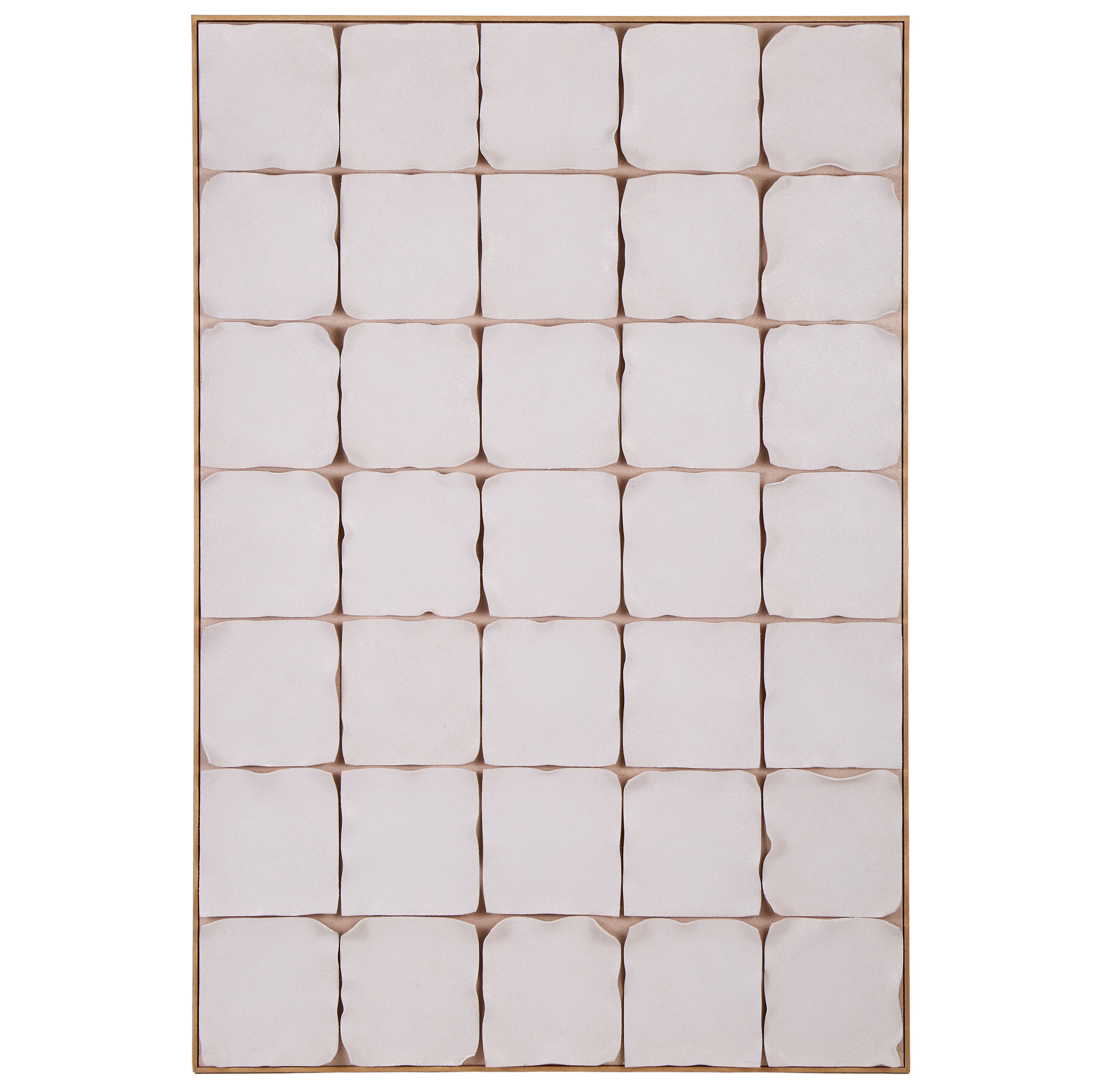 Gingham Tile Hand Painted Wall Art