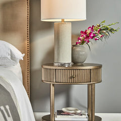 Arielle Oval Bedside Table