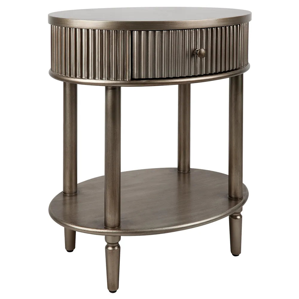 Arielle Oval Bedside Table