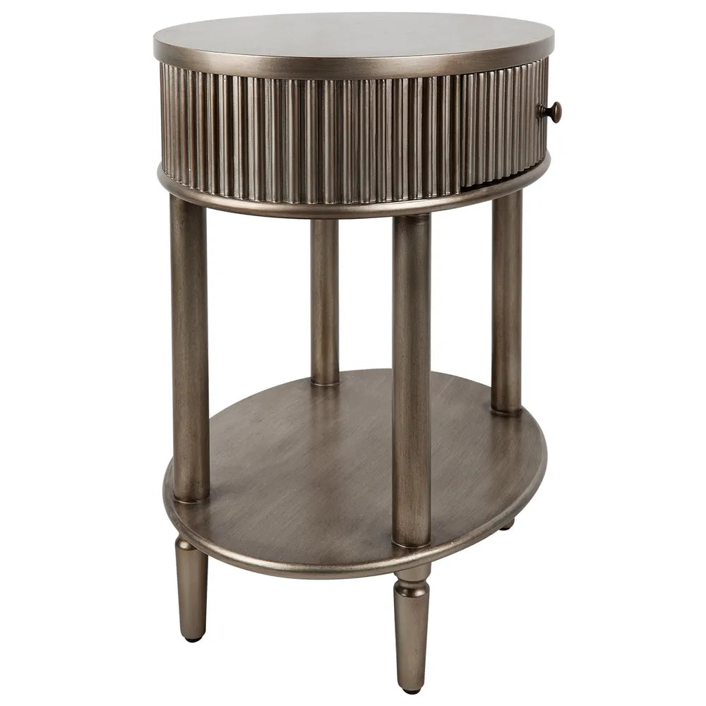 Arielle Oval Bedside Table