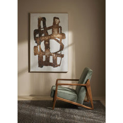 Lucca Hand Painted Wall Art – Brown