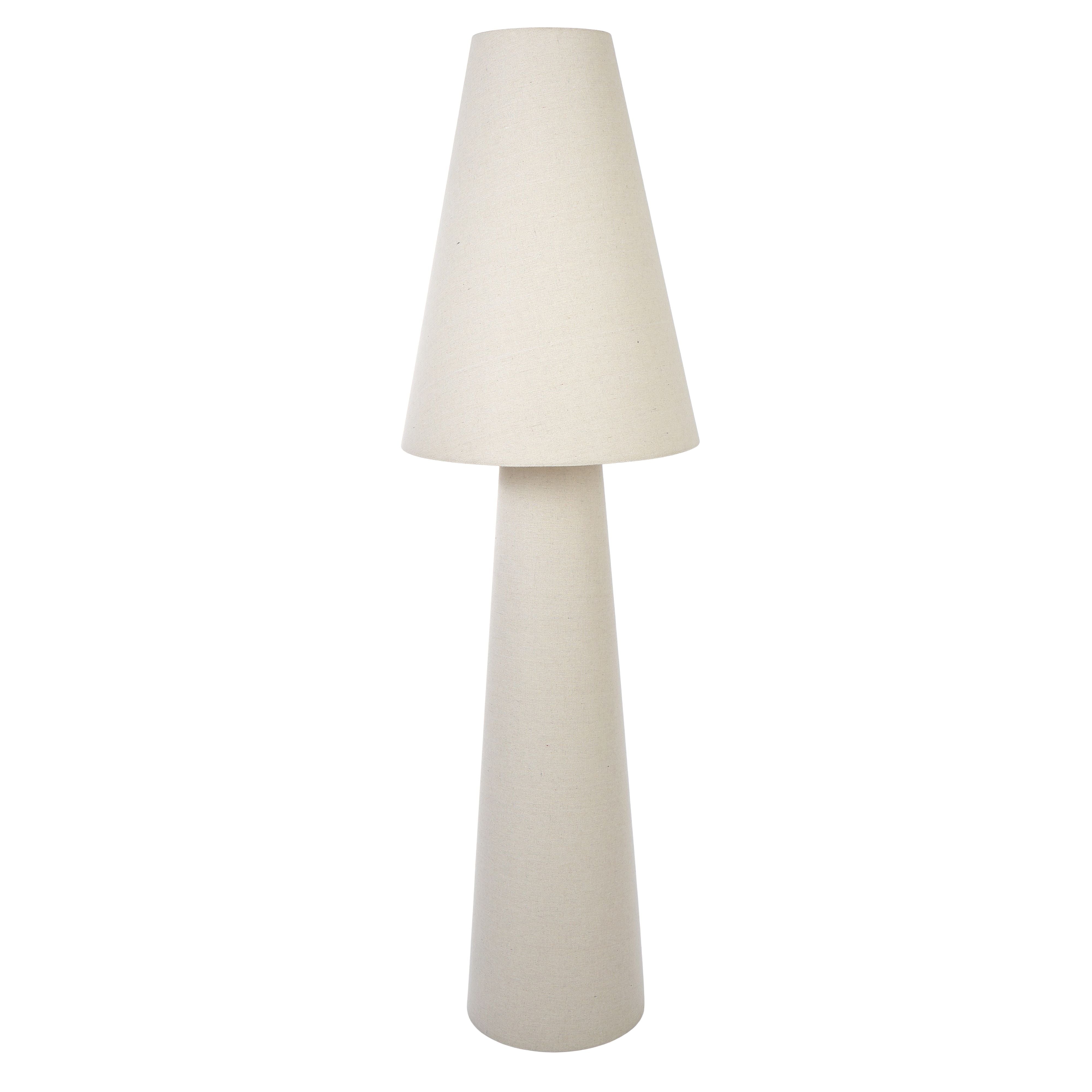 Carrington Linen Floor Lamp – Natural