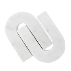 Marble Prism Arc Bookend