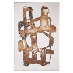 Lucca Hand Painted Wall Art – Brown