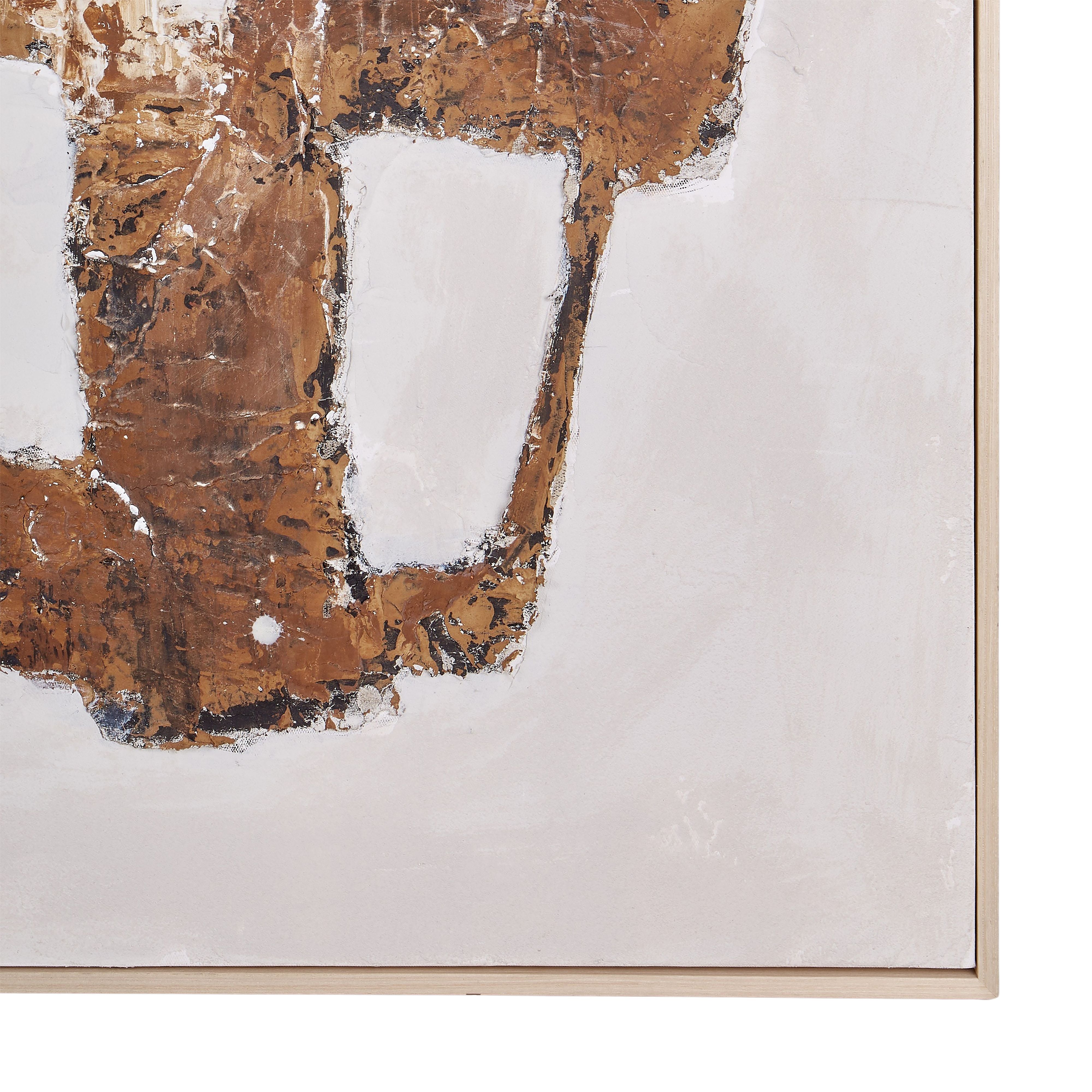 Lucca Hand Painted Wall Art – Brown
