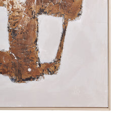 Lucca Hand Painted Wall Art – Brown