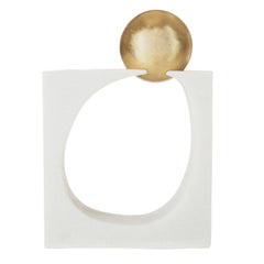 Frette Sculpture – White & Gold