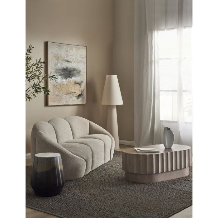 Carrington Linen Floor Lamp – Natural
