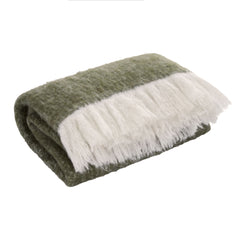 Joseph Textured Throw – Olive Green