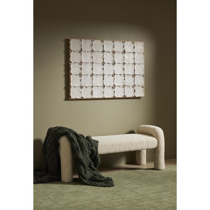 Gingham Tile Hand Painted Wall Art