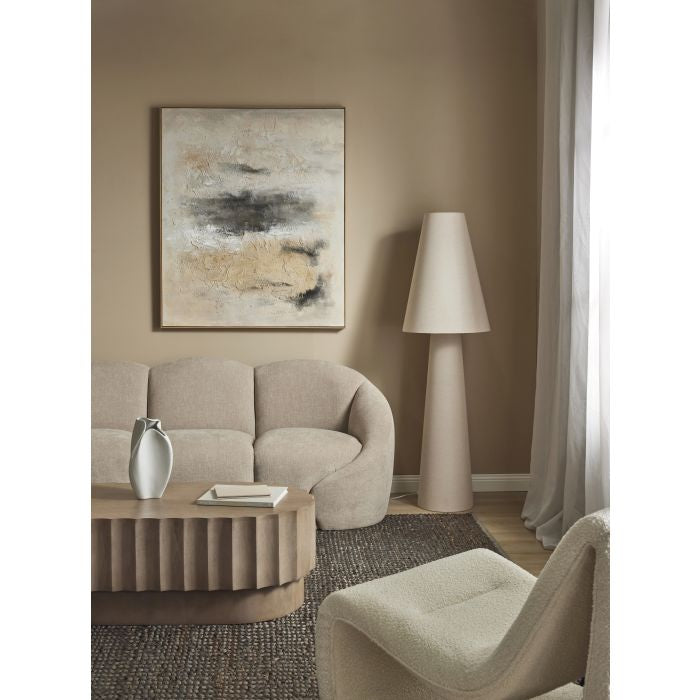 Carrington Linen Floor Lamp – Natural