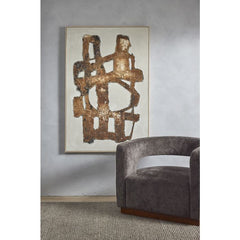 Lucca Hand Painted Wall Art – Brown
