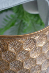 Golden Mirror Top Accent Table