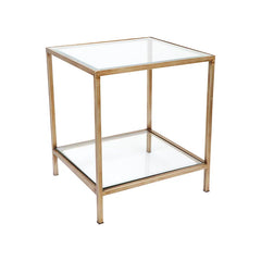 Cocktail Glass Square Side Table