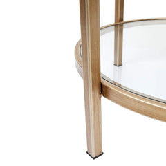 Cocktail Glass Round Side Table