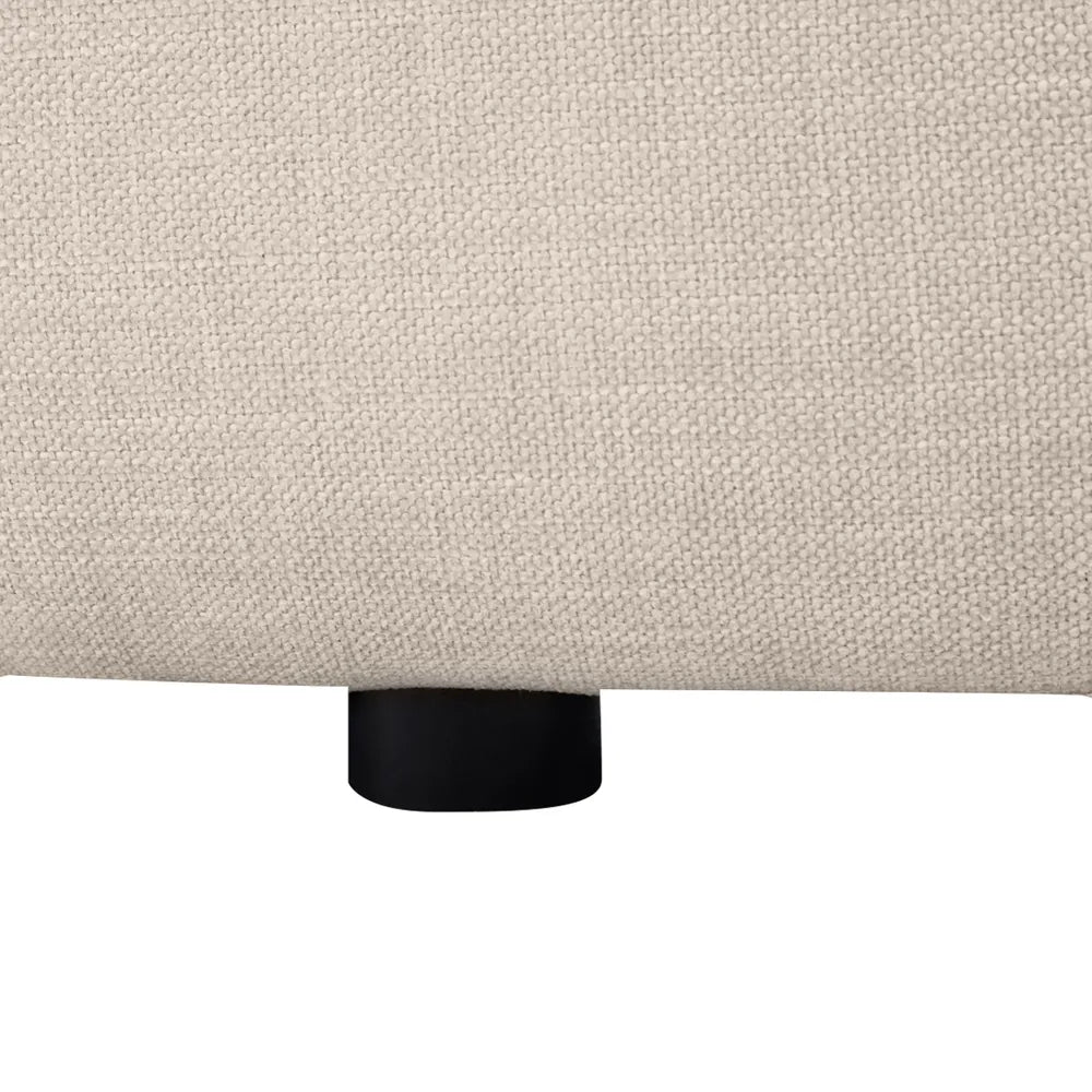 Greenwich 3 Seater Sofa w Left Chaise - Natural Chenille