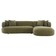 Greenwich 3 Seater Sofa w Right Chaise - Sage Chenille