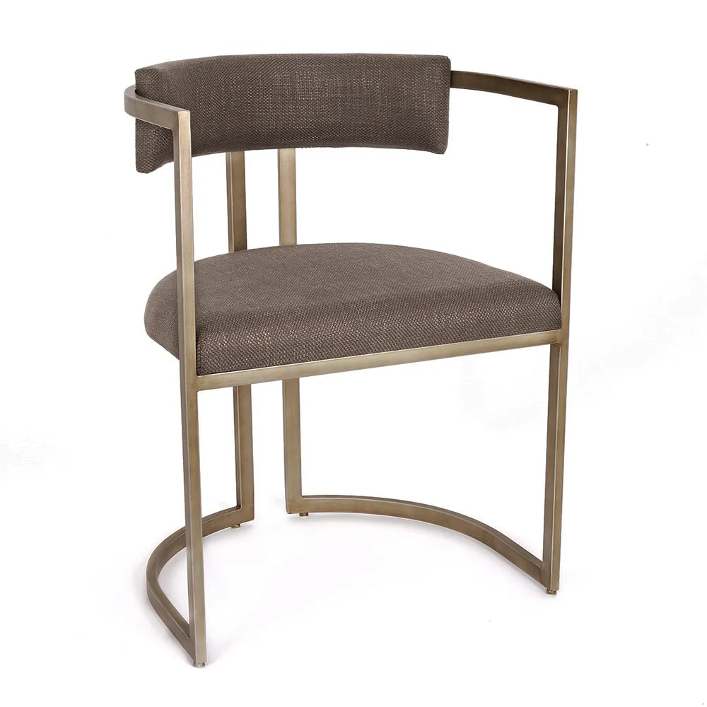 Dino Dining Chair - Chocolate Linen