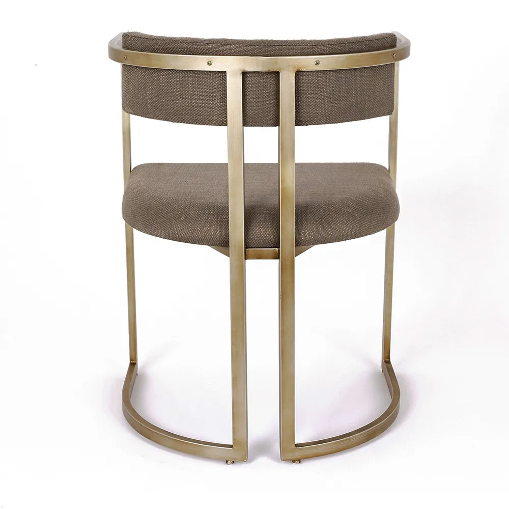 Dino Dining Chair - Chocolate Linen