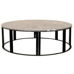 Bowie Marble Coffee Table - Large Grey
