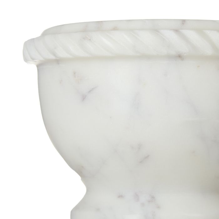 MARGOT MARBLE MORTAR & PESTLE WHITE