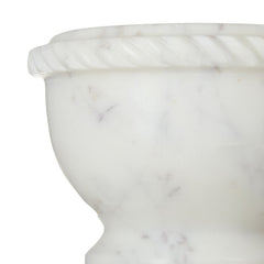 MARGOT MARBLE MORTAR & PESTLE WHITE
