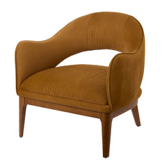 Edwin Armchair Mustard & Walnut