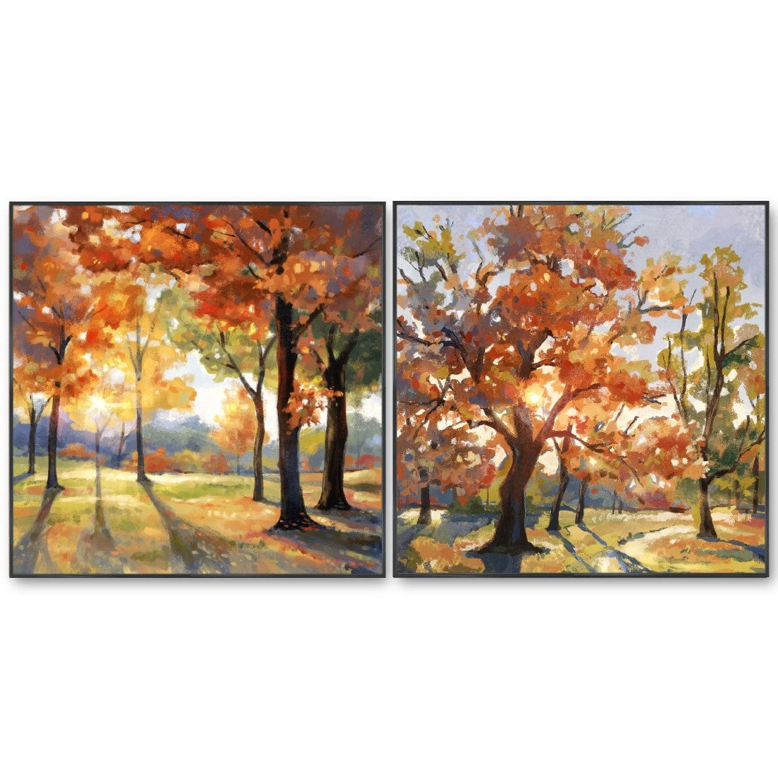 Autumnal Harmony Diptych