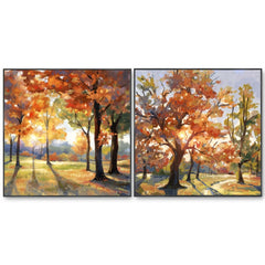 Autumnal Harmony Diptych