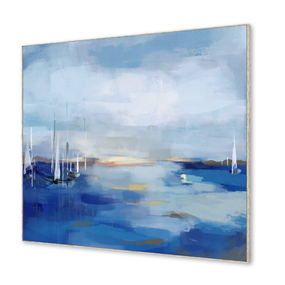 Coastal Horizon Haven Framed Canvas