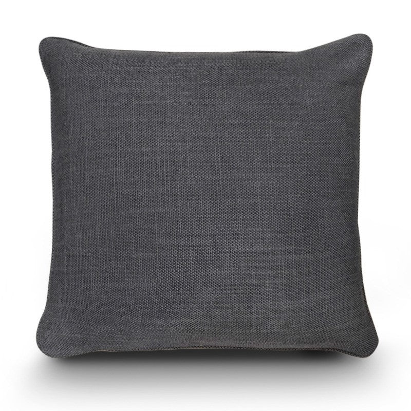 Charcoal Grid Cushion