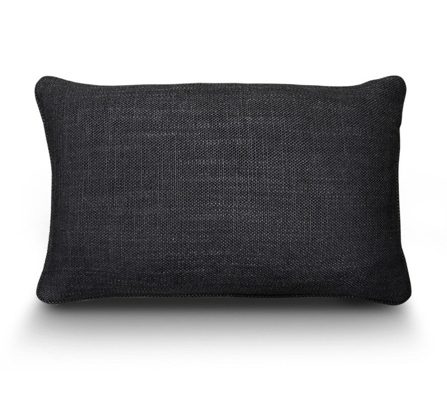 Charcoal Grid Cushion