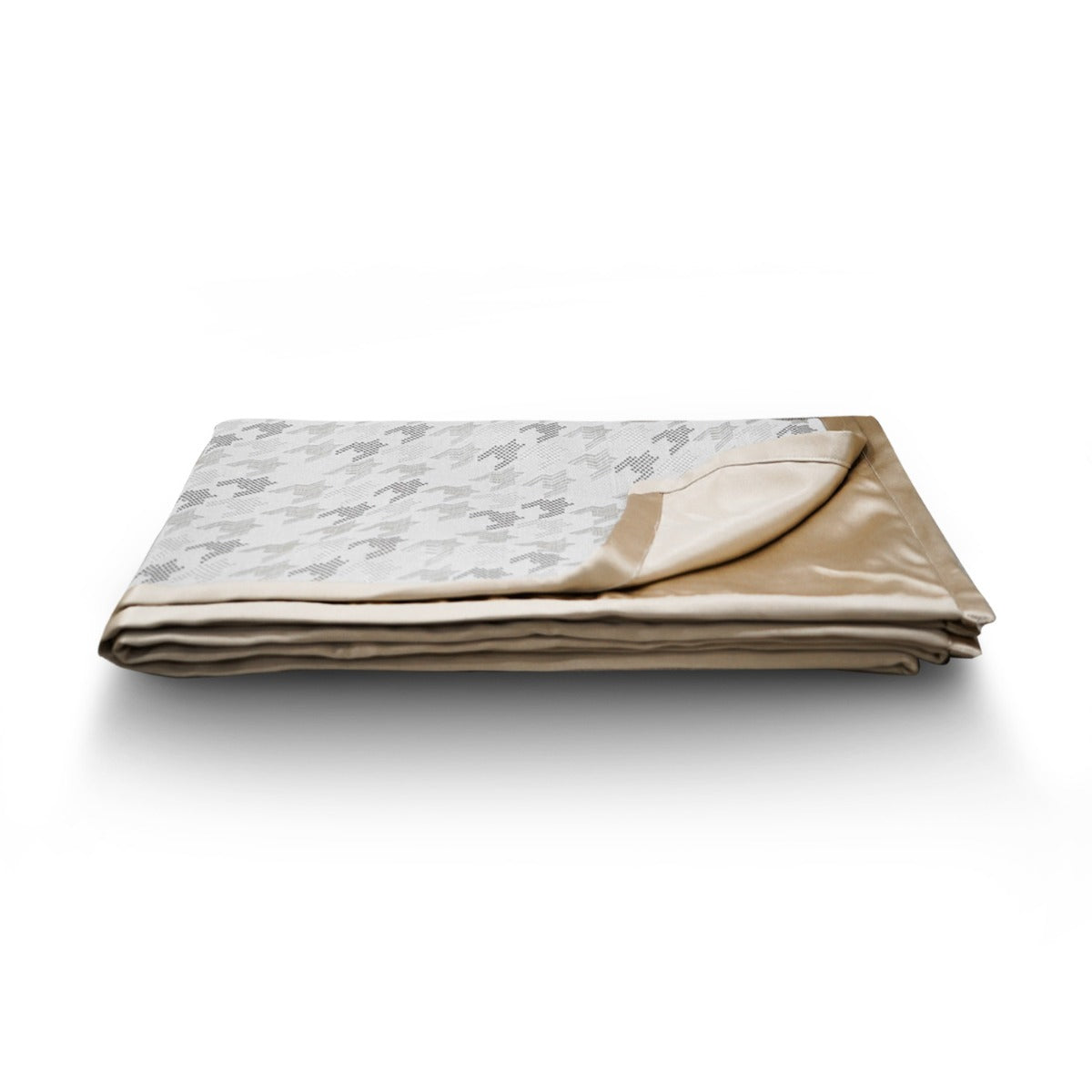 Ivory Houndstooth Throw