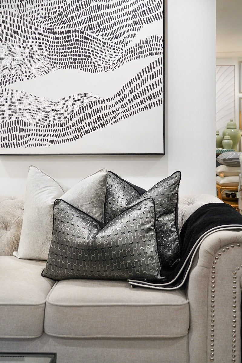 Eclipse Metallic Cushion