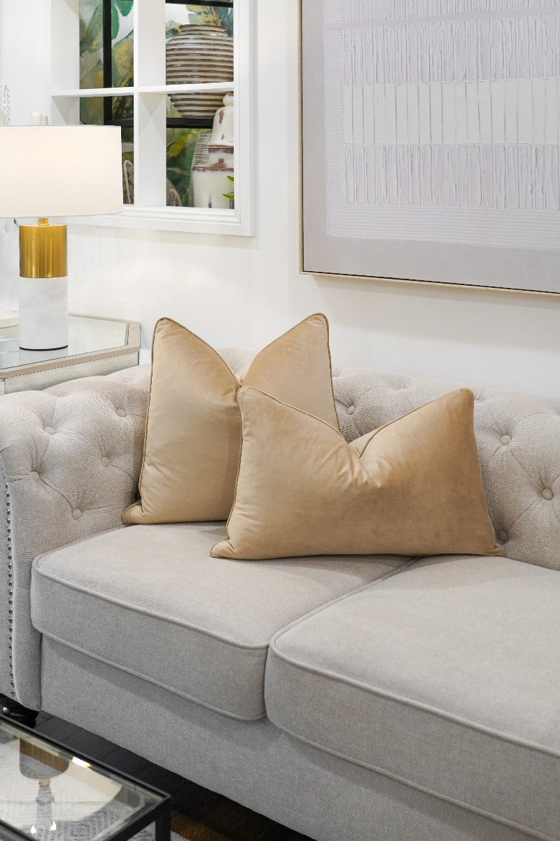 Velvet Lumbar Cushion