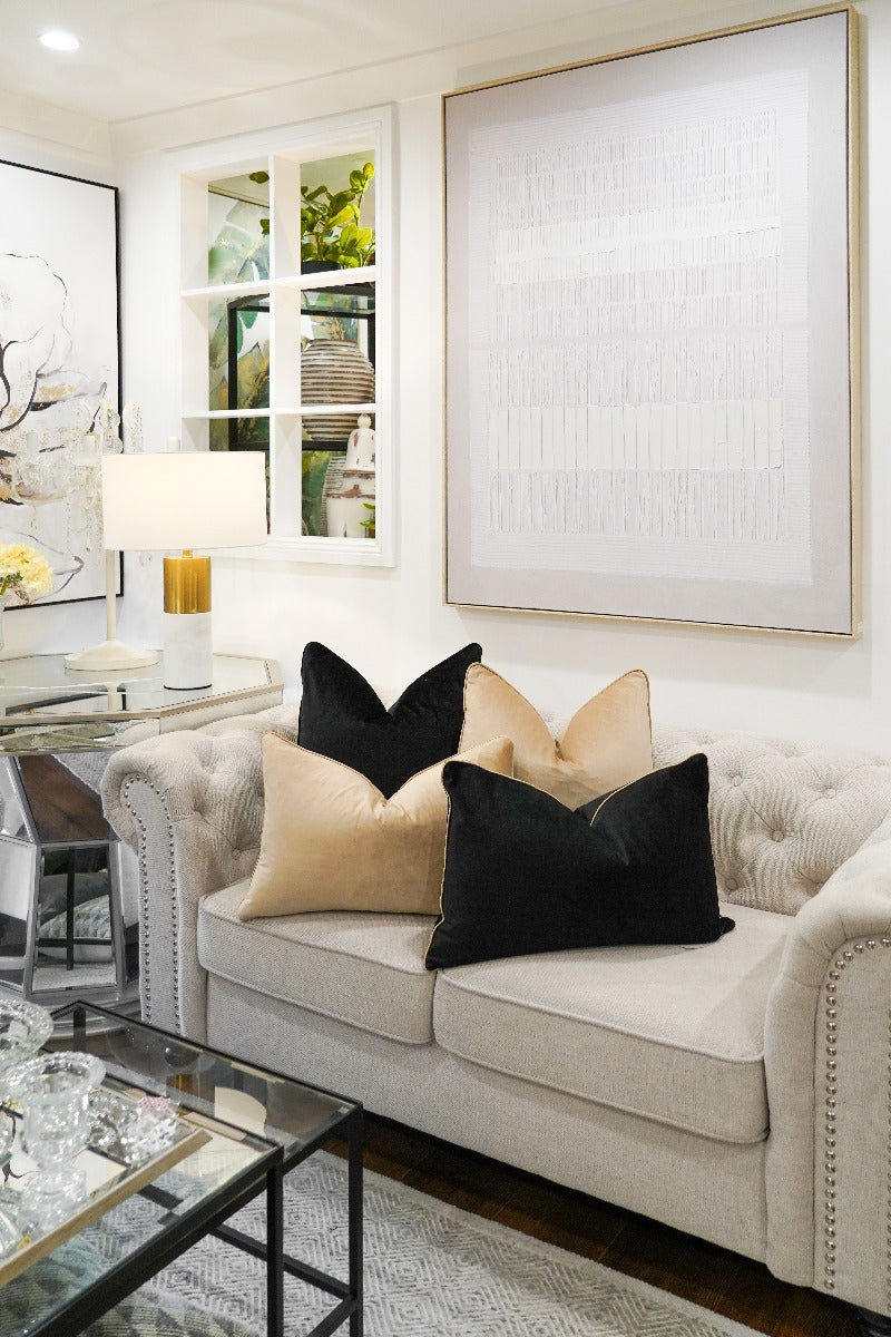 Velvet Lumbar Cushion
