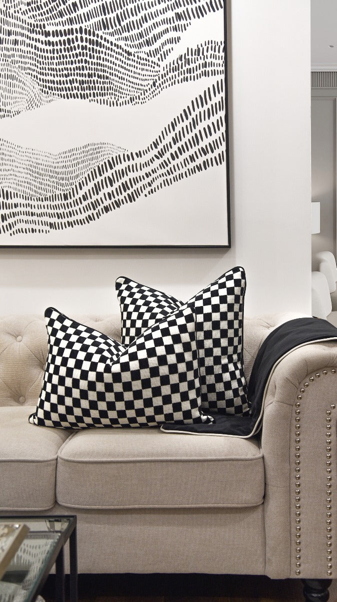 Bold Checkerboard Cushion