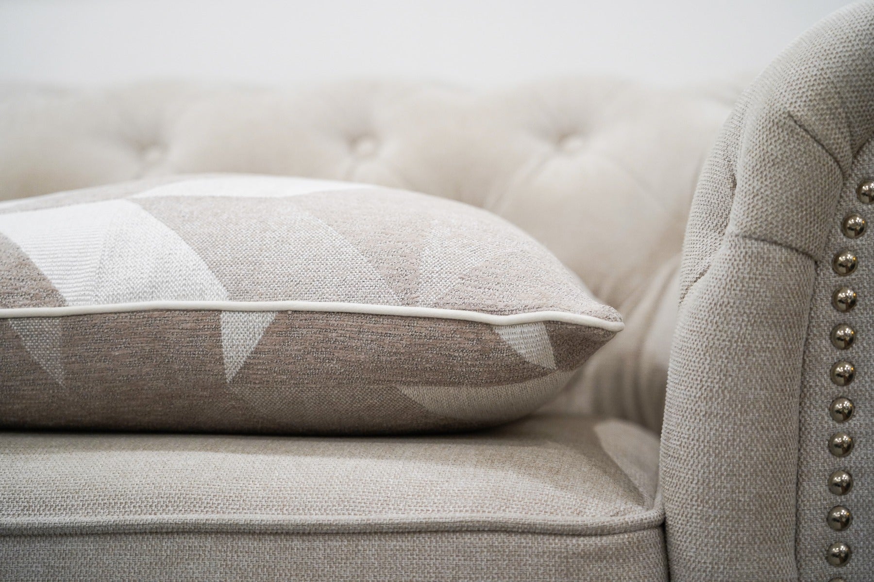 Neutral Mosaic Cushion