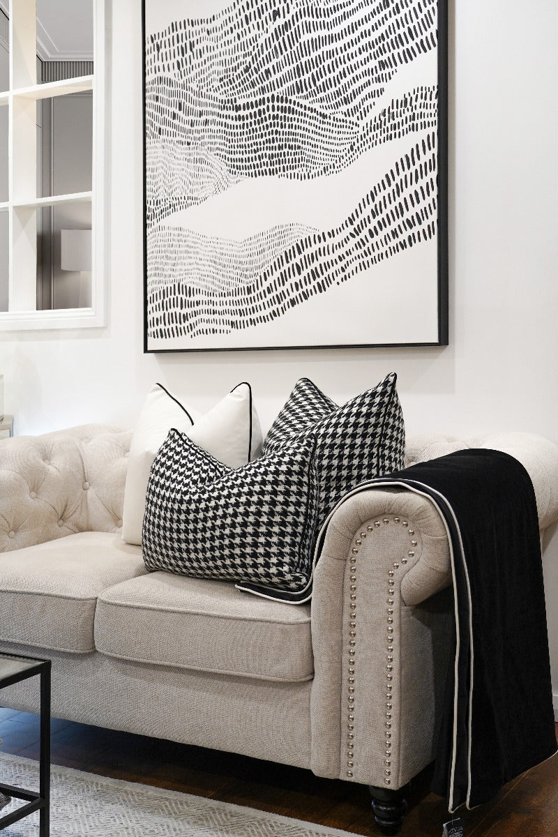 Houndstooth Chic Cushion