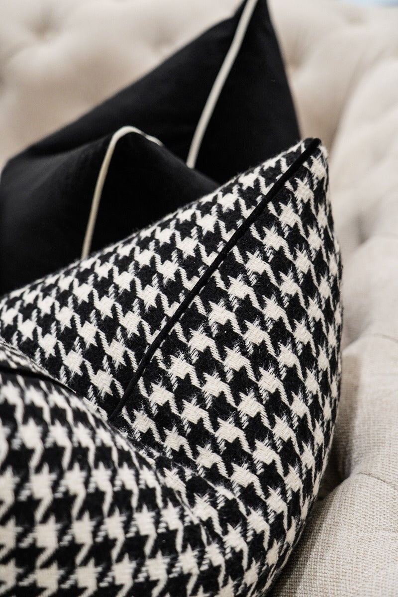 Houndstooth Chic Cushion