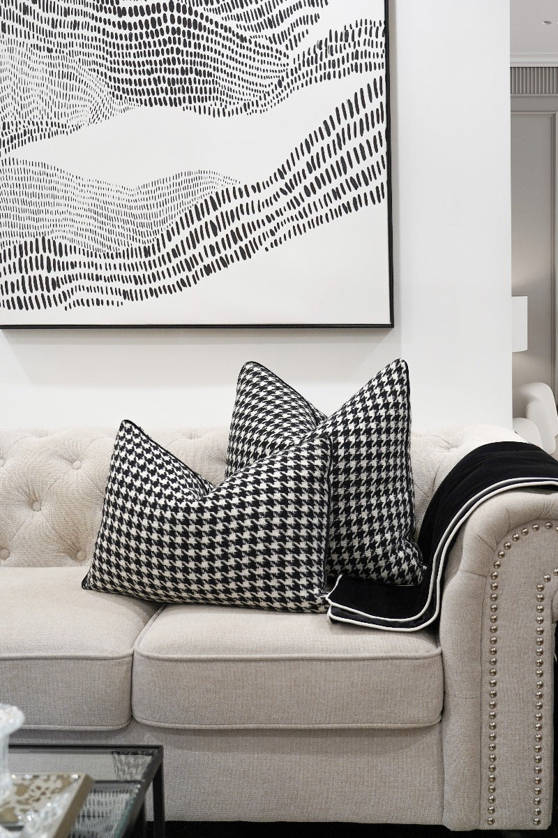 Houndstooth Chic Cushion