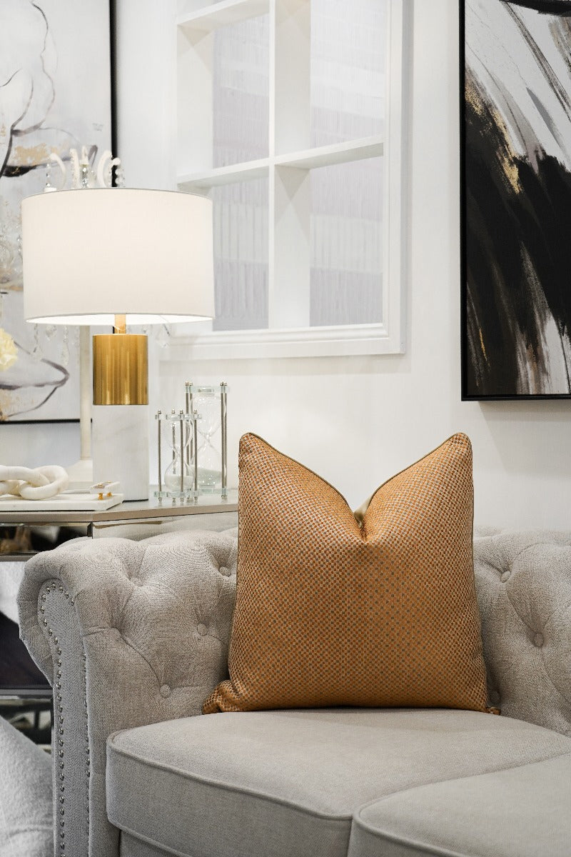 Golden Weave Cushion