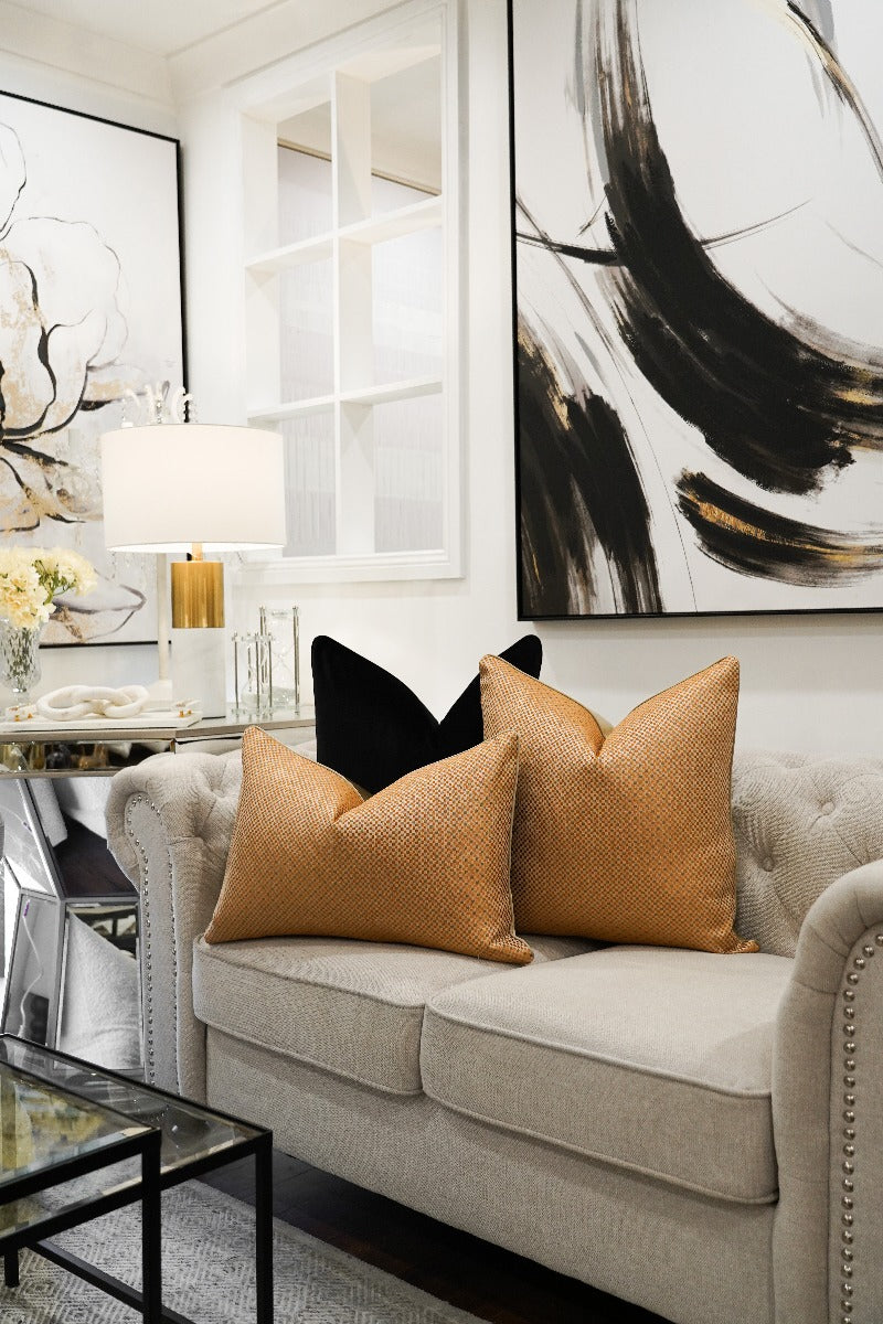 Golden Weave Cushion