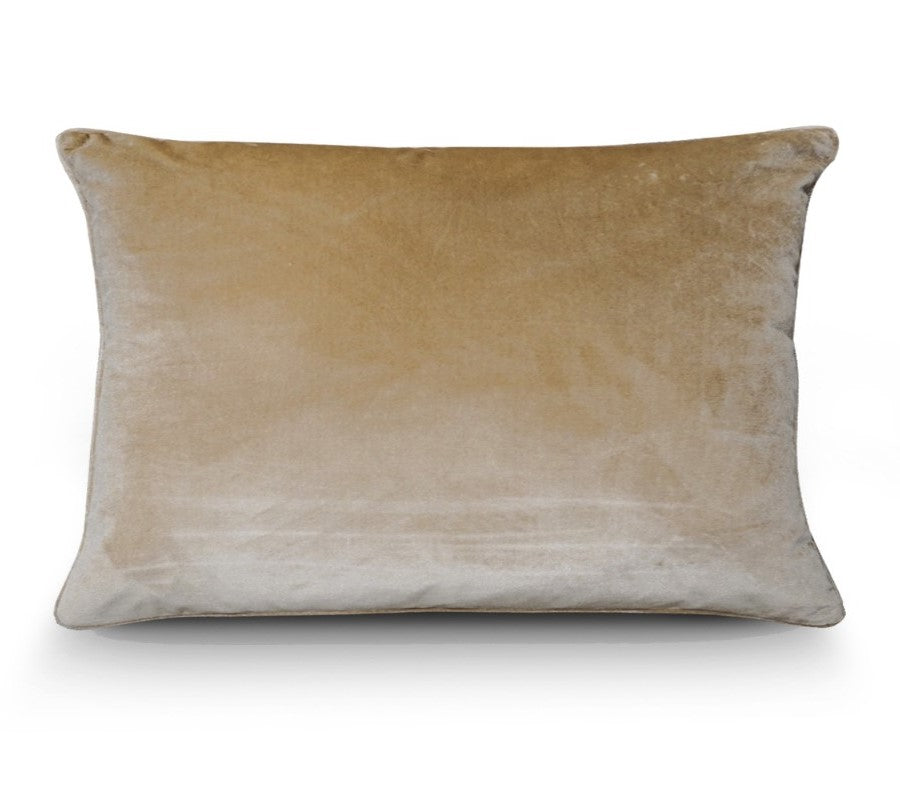 Champagne Velvet cushion