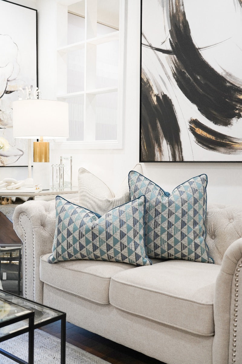Blue Mosaic cushion