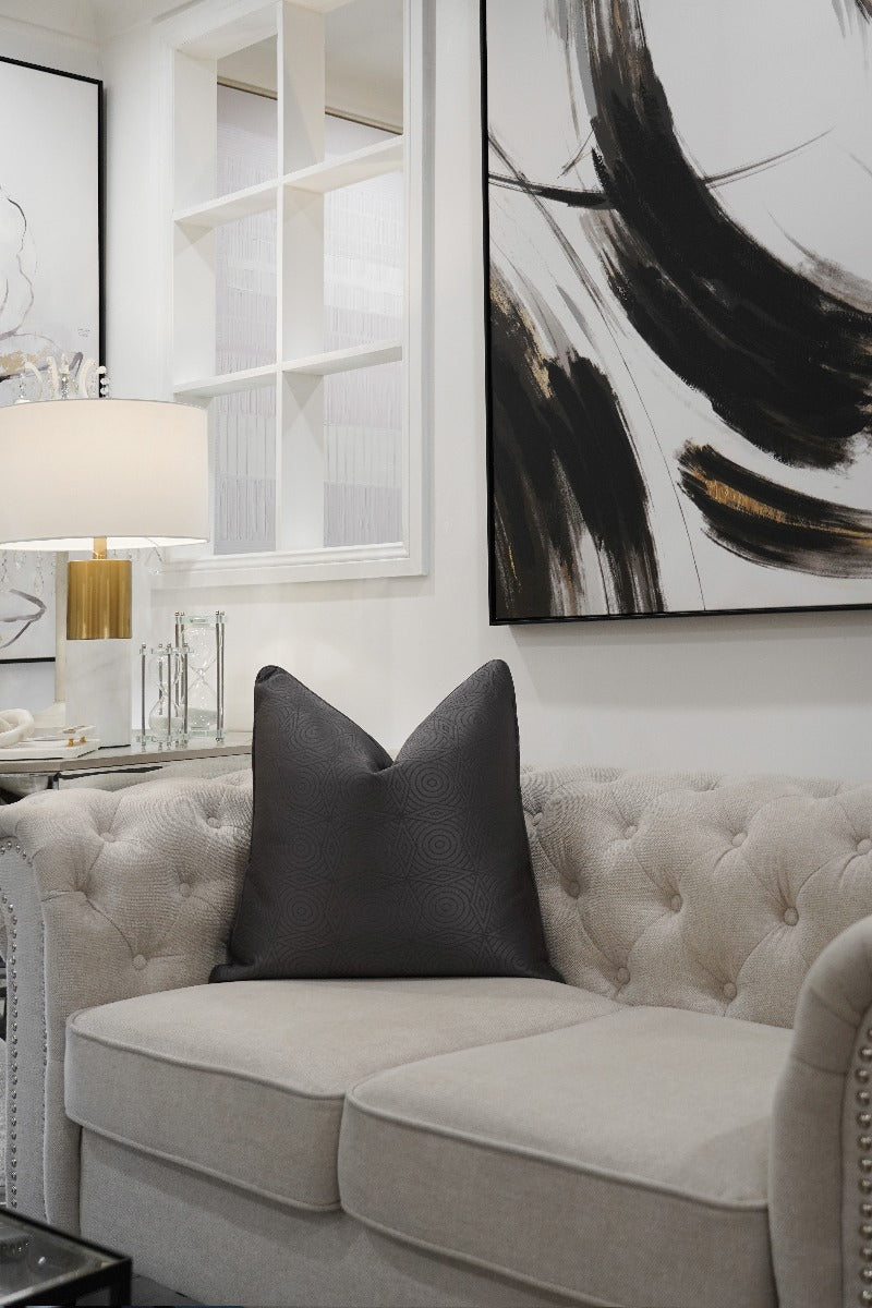 Jet Black Cushion