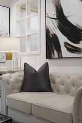 Jet Black Cushion