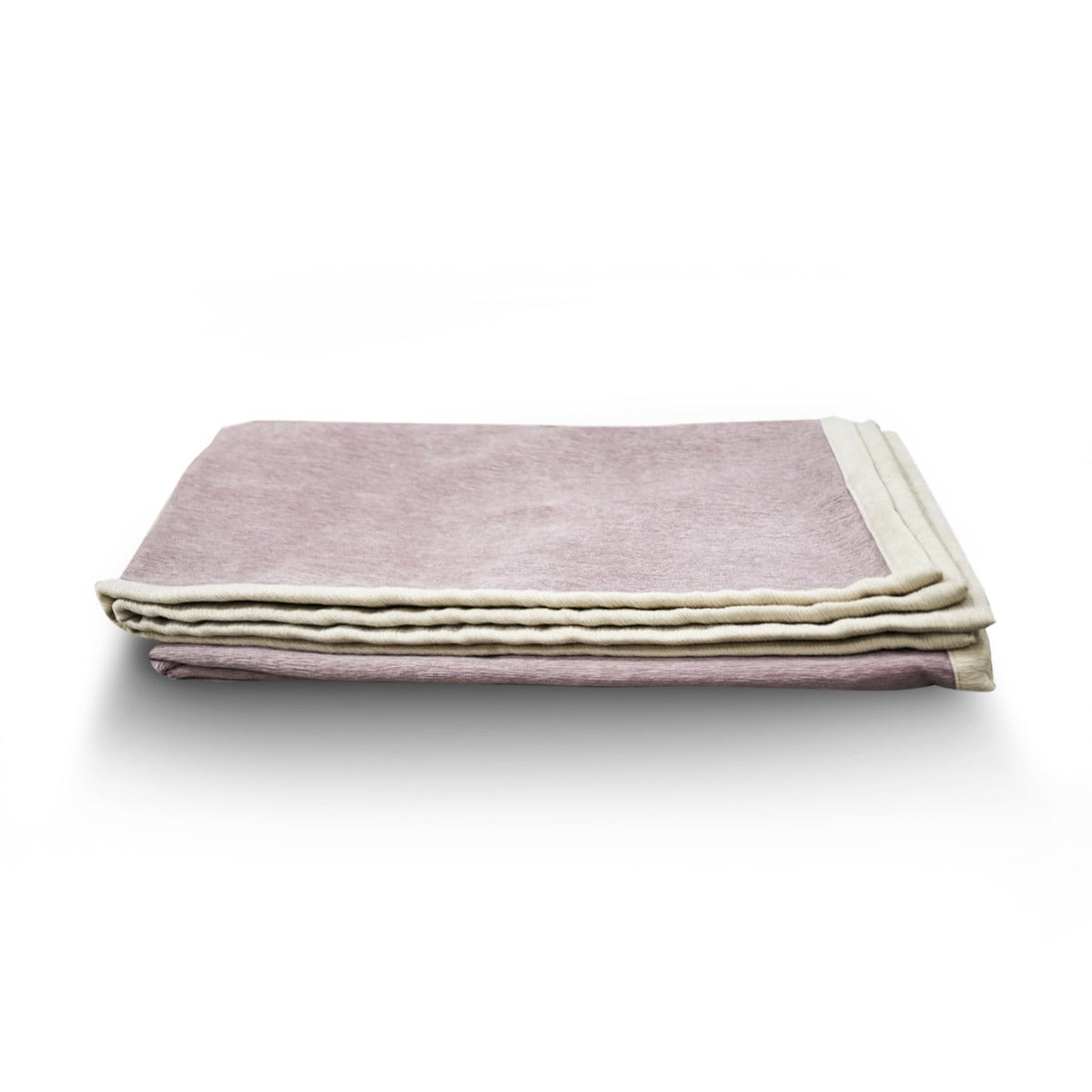 Blush Ribbed Chic Throw