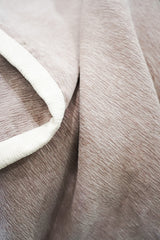 Blush Ribbed Chic Throw